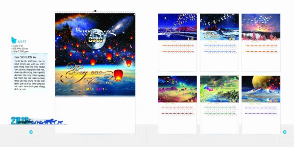Lịch 7 tờ 2018 - AH57 Lịch 7 tờ 2018 - AH57
