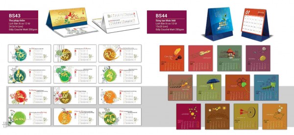 Lịch bàn 2018 - BS43-44 Lịch bàn 2018 - BS43-44