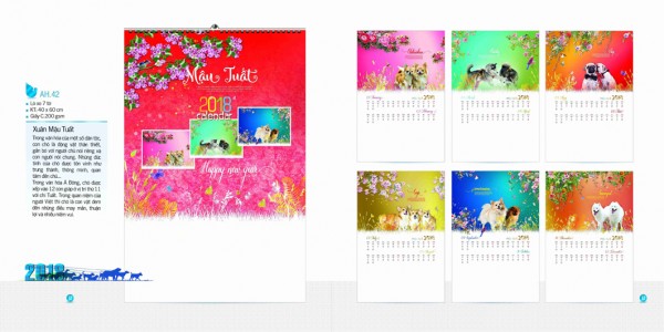 Lịch 7 tờ 2018 - AH42 Lịch 7 tờ 2018 - AH42