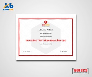 In giấy khen chứng chỉ - GKCC01 In giấy khen chứng chỉ - GKCC01