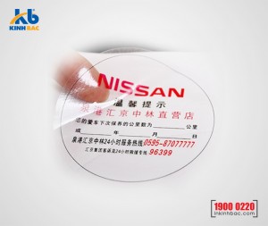 In tem Decal Nhựa trong - DNT7