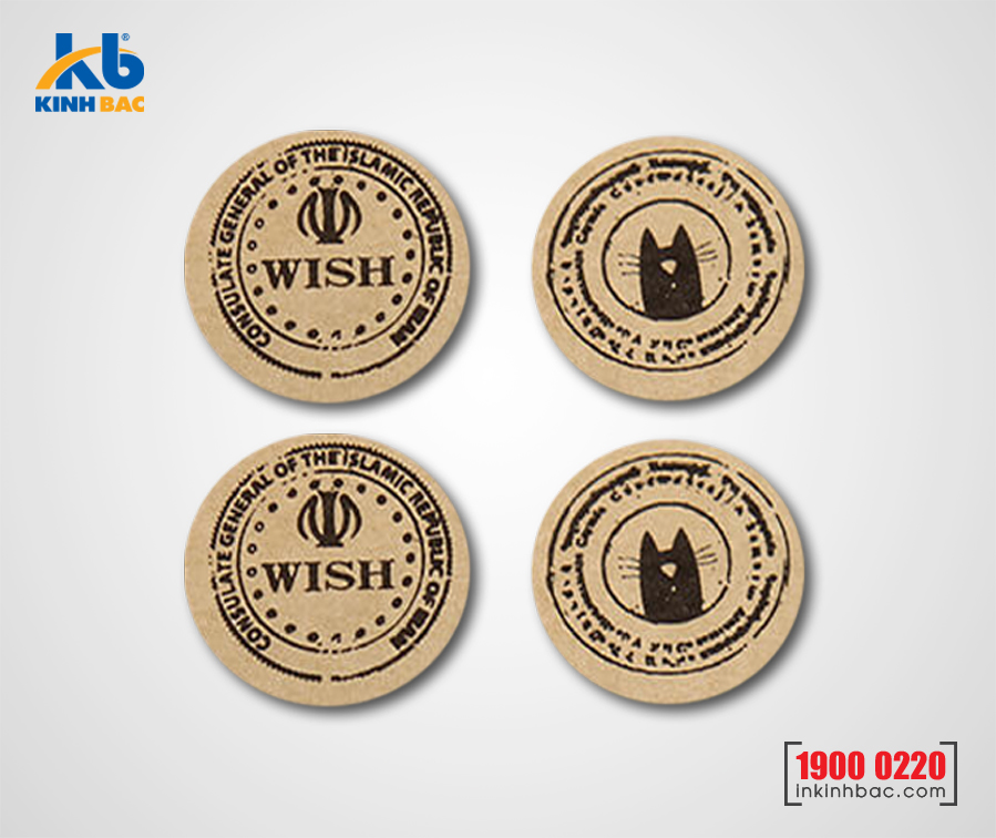 In tem Decal giấy Kraft - DGK4