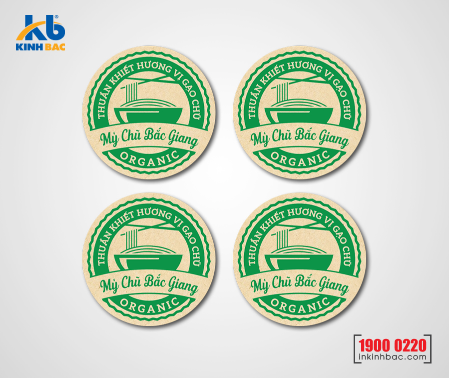 In tem Decal giấy Kraft - DGK5