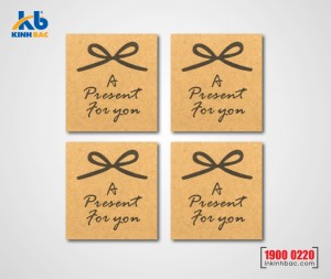 In tem Decal giấy Kraft - DGK2