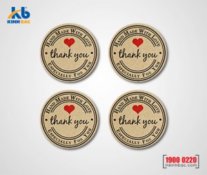 In tem Decal giấy Kraft - DGK8