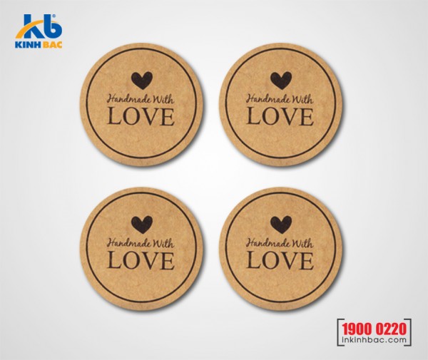 In tem Decal giấy Kraft - DGK7