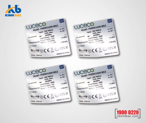 In tem nhũ bạc mờ - NBM1