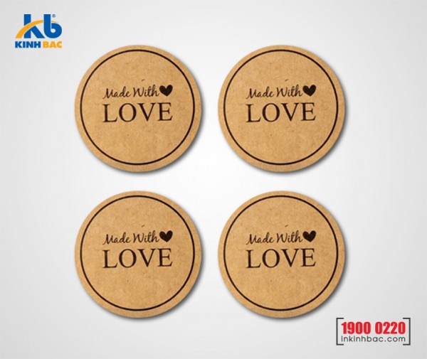 In tem Decal giấy Kraft - DGK6