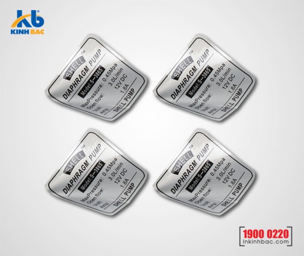 In tem nhũ bạc mờ - NBM5