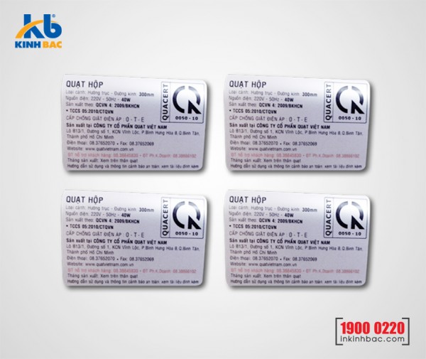 In tem nhũ bạc mờ - NBM4